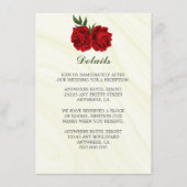 美しい赤い花緑の詳細 エンクロージャーカード (正面)