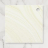 美しい赤い花葉は感謝してい青 フェイバータグ (裏面)