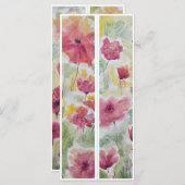 美しい赤い花2つのブックマーク (正面/裏面)