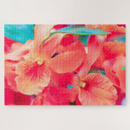 美しい赤い花 ジグソーパズル