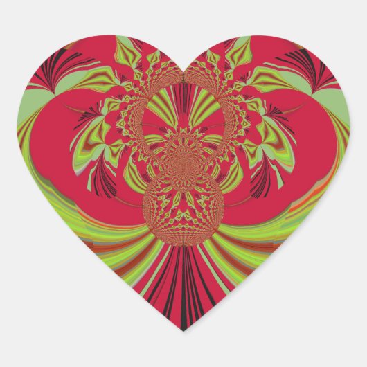 美しい赤い黄色のデザイン。インスピレーションベクトルco ハートシール (正面)