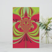 美しい赤い黄色のデザイン。インスピレーションベクトルco 便箋 (スタンド正面)