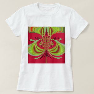 美しい赤い黄色のデザイン。インスピレーションベクトルco tシャツ