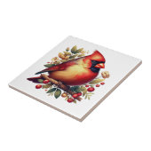 美しい赤い（鳥）ショウジョウコウカンチョウアクセント タイル (側面)