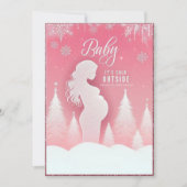 美しい赤ちゃんシャワー招待状告知カード 招待状 (正面)