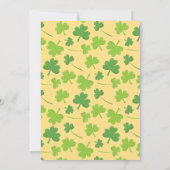 美しい赤ちゃんシャワー聖パトリックテーマ 招待状 (裏面)