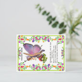 美しい赤ちゃん蝶の画像 ポストカード (スタンド正面)