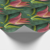 美しい赤とオレンジのチューリップ ラッピングペーパー (角)