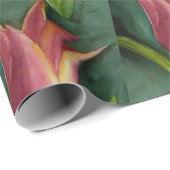 美しい赤とオレンジのチューリップ ラッピングペーパー (ロールコーナー)