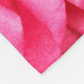 美しい赤とピンクのバラ フリースブランケット (角)