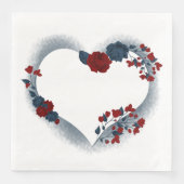 美しい赤と海軍のフローララブハート (正面)