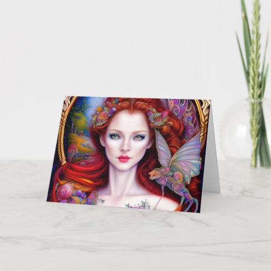 美しい赤のおとぎ話 サンキューカード (正面)