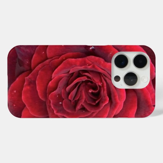 美しい赤のローズiphone 15プロ Case-Mate iPhoneケース (裏面 (横))