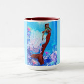 美しい赤の人魚のマグ&カップ マグカップ (中央)