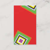 美しい赤の名刺 名刺 (裏面)