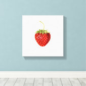 美しい赤イチゴ(by Louis C.C. Krieger) キャンバスプリント (インサイチュ (ウッドフロア))
