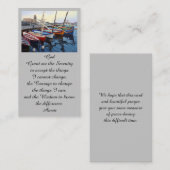 美しい赤オレンジブルーグリーンボーツカード 名刺 (正面/裏面)