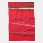 美しい赤テクスチャカラー抽象芸術アートデザイン キッチンタオル (縦)