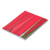 美しい赤テクスチャカラー抽象芸術アートデザイン ノートパッド (回転)