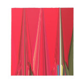 美しい赤テクスチャカラー抽象芸術アートデザイン ノートパッド (正面)