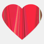美しい赤テクスチャカラー抽象芸術アートデザイン ハートシール (正面)