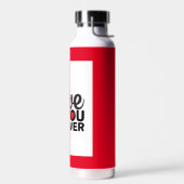 美しい赤バレンタインデートレンディーウォーターボトル ウォーターボトル (左面)