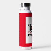 美しい赤バレンタインデートレンディーウォーターボトル ウォーターボトル (右面)