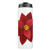 美しい赤ポインセチア花クリスマスタンブラー タンブラー (正面)