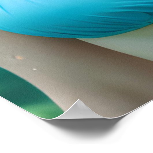 美しい赤毛女性の水中撮影 ポスター (角)