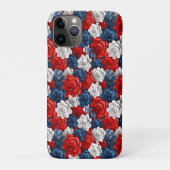美しい赤白青フラワーガーデンフローラUSA Case-Mate iPhoneケース (裏)