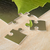 美しい赤芸術的色の熱帯ハイビスカスの花 ジグソーパズル (側面)