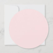 美しい赤面とホワイトウォーター色の花結婚の数 セーブザデート (裏面)