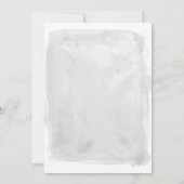 美しい赤面ウォーターカラーボタニッ結婚クス 招待状 (裏面)