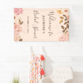 美しい赤面ピンクイングリッシュバラブライダルシャワー 横断幕 (インサイチュ)