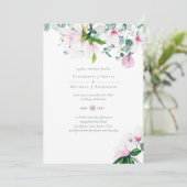 美しい赤面ピンクマグノリアスセージ結婚ユーカリ (スタンド正面)