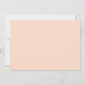 美しい赤面フローラ結婚のリハーサルディナー 招待状 (裏面)