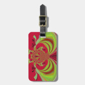 美しい赤黄色のデザイン。インスピレーション・ベクター・コレクション ラゲッジタグ (正面縦)