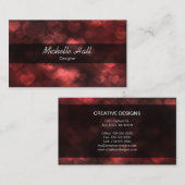 美しい赤 名刺 (正面/裏面)