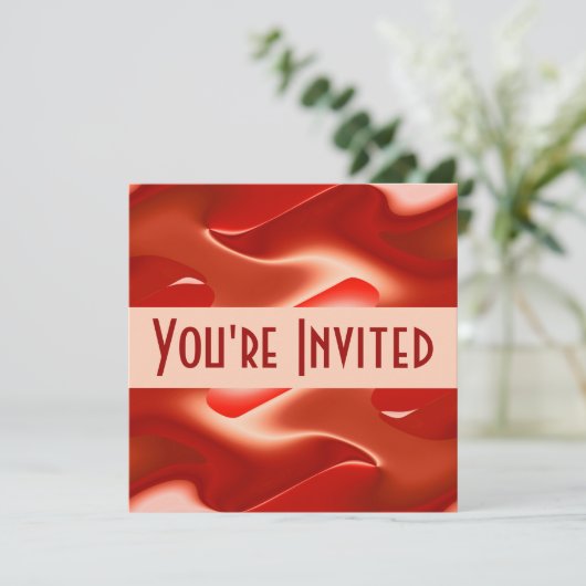 美しい赤 招待状 (スタンド正面)