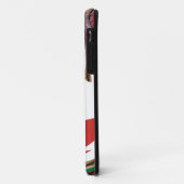 美しい赤、白、紫、緑のテクスチャカラー Case-Mate iPhoneケース (裏面/左)