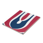 美しい赤、白、青のテクスチャカラー抽象芸術 タイル (側面)