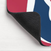 美しい赤、白、青のテクスチャカラー抽象芸術 マウスパッド (コーナー)