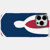 美しい赤、白、青のテクスチャカラー抽象芸術 Case-Mate iPhoneケース (裏面 (横))