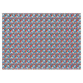 美しい赤/白/青の花 テーブルクロス (正面(横))