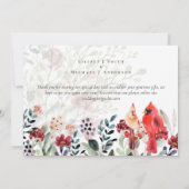 美しい赤(鳥)ショウジョウコウカンチョウ結婚の鳥 (裏面)