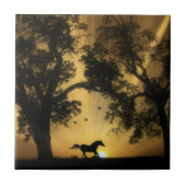 美しい走の馬のアートタイル タイル (正面)