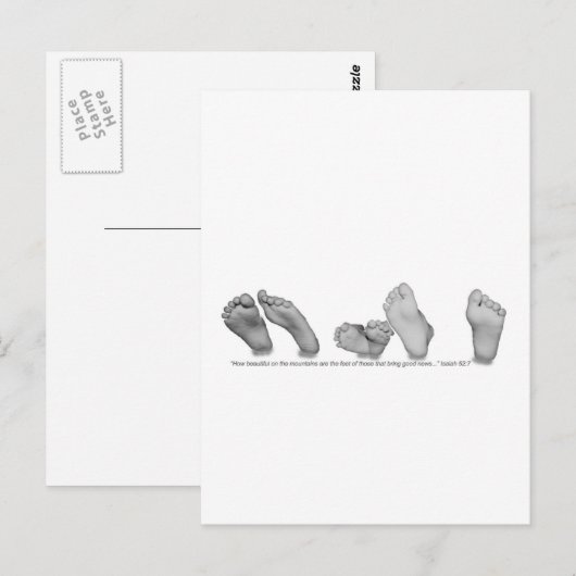 美しい足 ポストカード (正面/裏面)