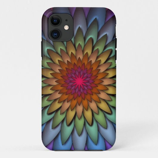 美しい輝く虹の花 Case-Mate iPhoneケース (裏面)