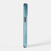 美しい輝く青い蝶 iPhone 15ケース (右側面)