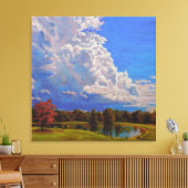 美しい農場の風景 キャンバスプリント (インサイチュ (リビング))